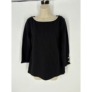 Talbots Black Women's Top (B14)